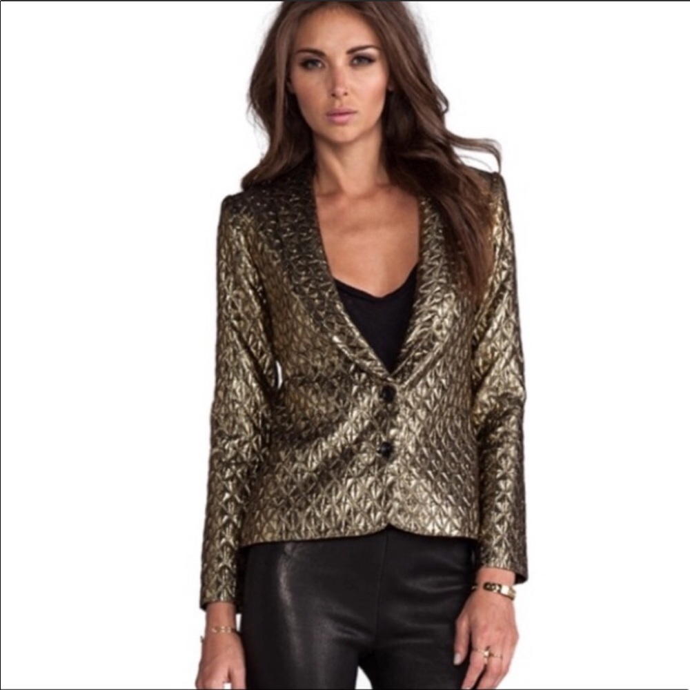 Dolce vita blazer gold size S